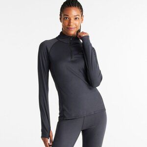 L.L.Bean Women's Midweight Base Layer 1/4 Zip